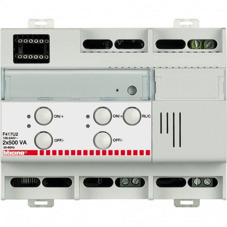 F417U2 BTCINO DIMMER PER CARICO 2X1,7A 6DIN