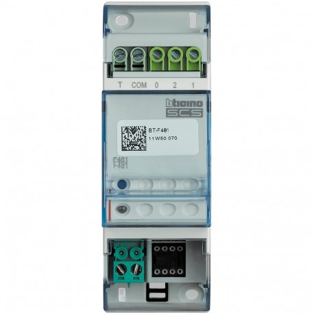 F481 BTCINO INTERFACE GEKLICKT. RELAIS C. AUX DIN