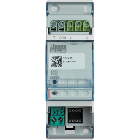 F483 BTCINO INTERFACE CHANNEL AUX DIN