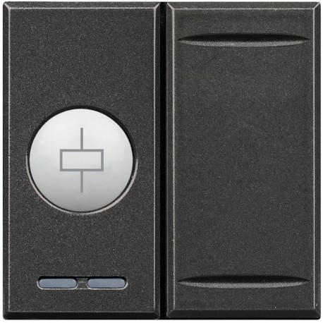 HS4672N BTCINO ATUADOR SCS 1X16 2MOD "ESCURO DARTH"