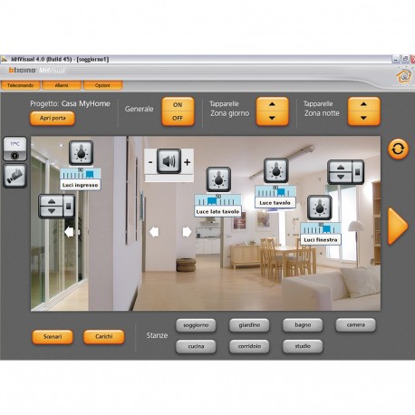 MHVISUAL BTCINO IL SOFTWARE DI COMANDO LA MIA CASA