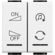 N4911AIN BTCINO LL-TECLA ON OFF REG 1MOD BLANC