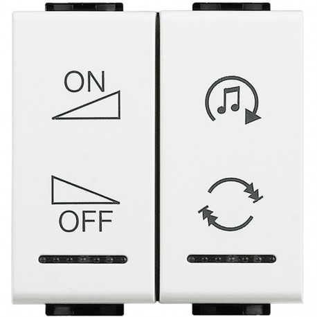 N4911AIN BTCINO LL-TASTE AUF OFF REG 1MOD BLANC
