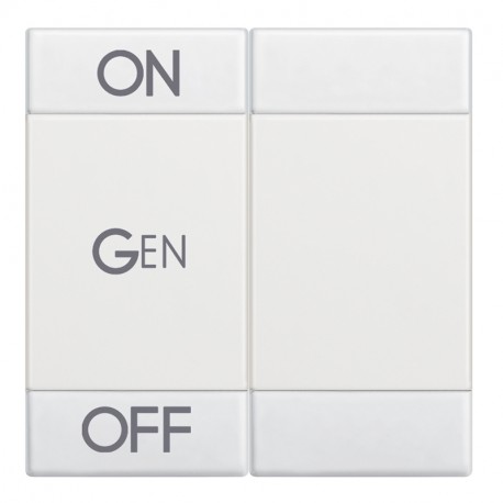 N4911M2AFN BTCINO LL-TASTE AUF OFF 2MOD GEN BLANC