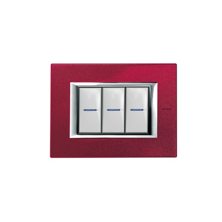 HA4803RC BTCINO AX-PLACCA 3M ROSSO CINA