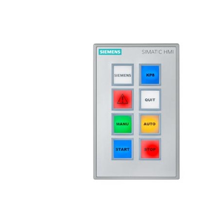 6AV3688-3AF37-0AX0 SIEMENS SIMATIC HMI KP8F PN, Key Panel, 8 tasti a corsa corta con LED multicolore, interf..
