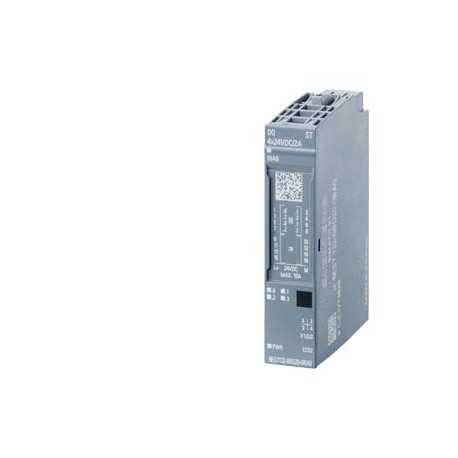 6ES7132-6BD20-2BA0 SIEMENS SIMATIC ET 200SP, digital output module, DQ 4x 24VDC/2A Standard, Pack quantity: ..