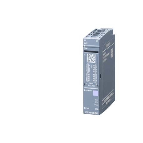 6ES7134-6FB00-0BA1 SIEMENS SIMATIC ET 200SP, Analog input module, AI 2xU Standard Pack quantity: 1 unit, sui..
