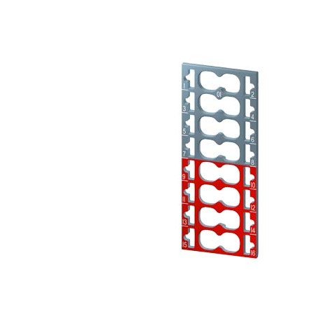 6ES7193-6CP01-2MA0 SIEMENS SIMATIC ET 200SP, 10 targhette identificative a colori Codice colore CC01, per mo..