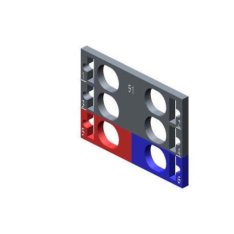 6ES7193-6CP51-2MC0 SIEMENS SIMATIC ET 200SP, 10 targhette identificative a colori codice colore CC51, per mo..
