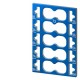 6ES7193-6CP73-2AA0 SIEMENS SIMATIC ET 200SP, 10 color-coded labels Color code CC73, for 10 AUX terminals, fo..