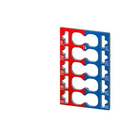 6ES7193-6CP74-2AA0 SIEMENS SIMATIC ET 200SP, 10 targhette identificative a colori codice colore CC74, per 2x..