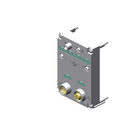 6ES7194-4AN00-0AA0 SIEMENS SIMATIC DP, modulo di connessione per ET200PRO CPU IM 154-8 PN/DP, 4xM12 e 2x 7/8..