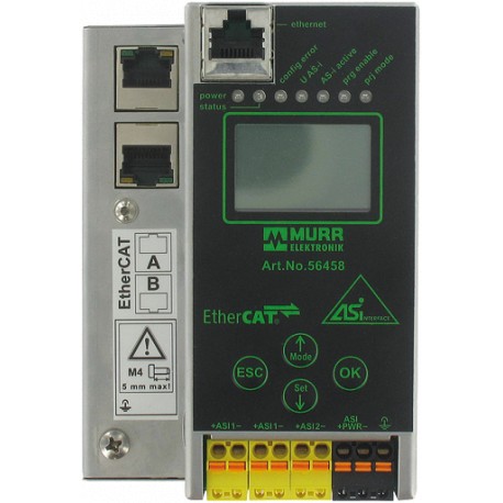 56458 MURRELEKTRONIK Gateway EtherCAT AS-i, 2 Master, Spez. 3.0