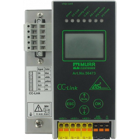 56473 MURRELEKTRONIK Gateway CC-Link/AS-i, 1 Master, P24