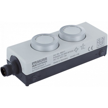 69011 MURRELEKTRONIK Reset button with 2 push buttons Every 1 NO contact in a IP65 enclosure