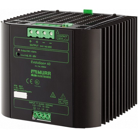 85011 MURRELEKTRONIK EVOLUTION+ POWER SUPPLY 3-PHASE, Alarm Contact and varnished PCB
