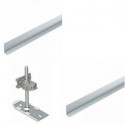 Separation plate for installation duct flush floor