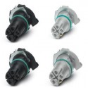 Contact insert for circular connectors